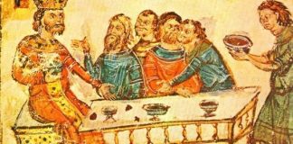 Как хан Крум прави чаша от черепа на византиеца Никифор